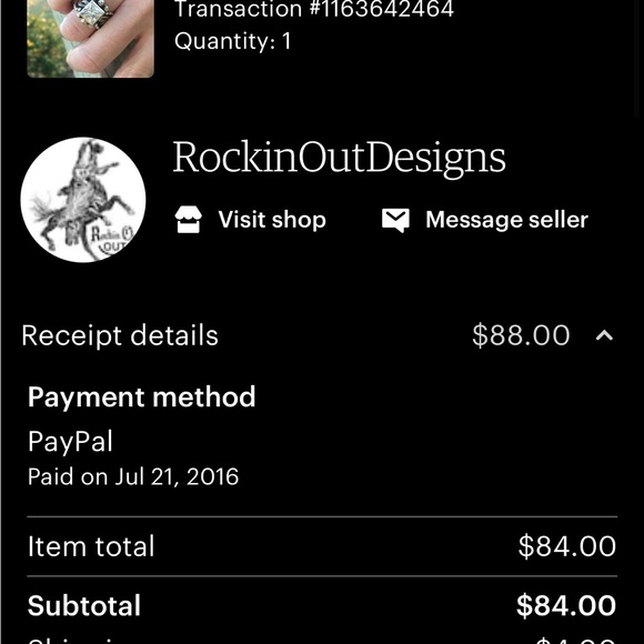 Texas Angel Silver Ring from RockinOut Designs - Picture 5 of 5